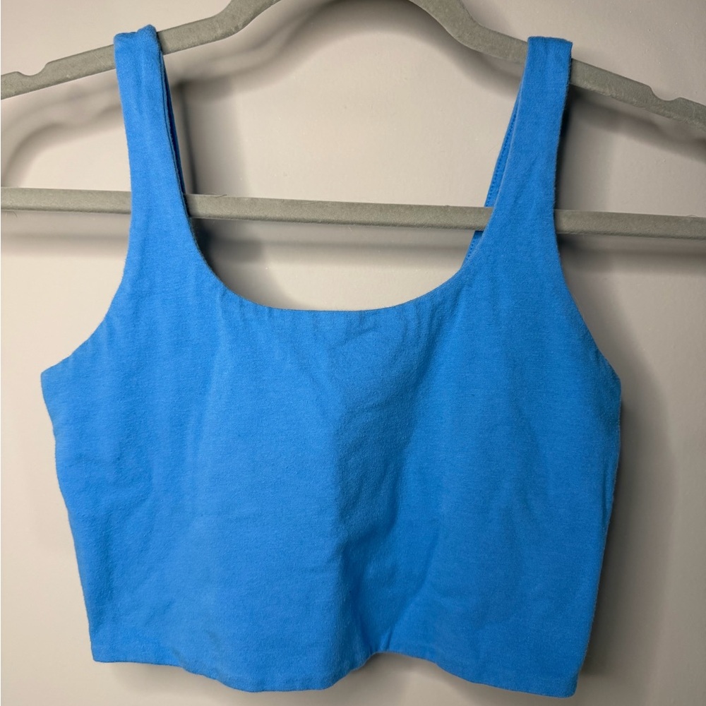 Wild Fable Bright Blue Crop Top